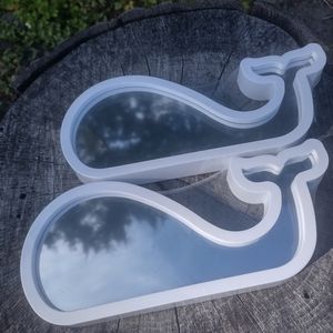 2 Small white Whale Mirrors